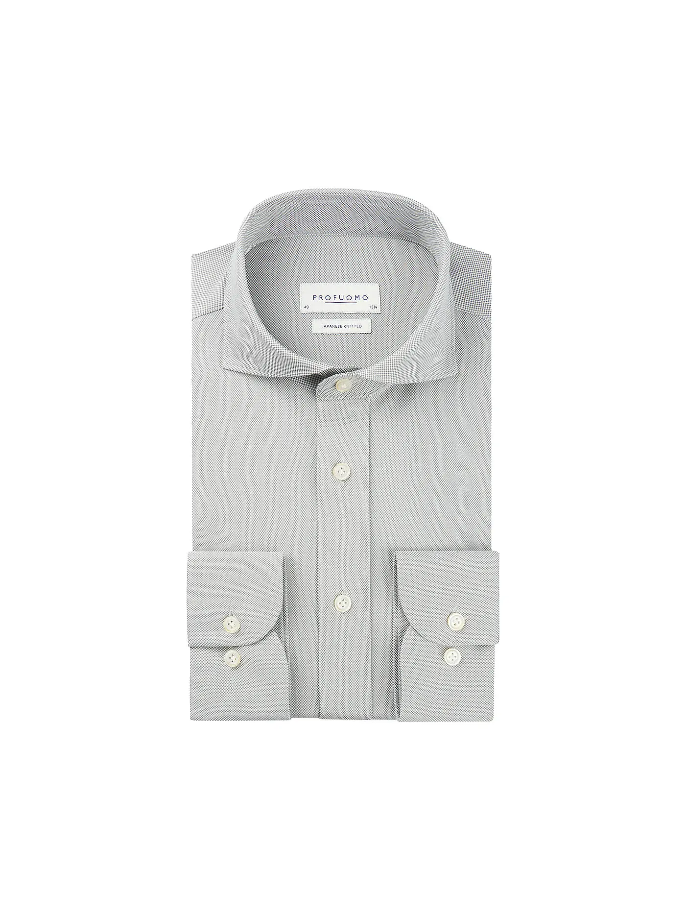 PROFUOMO | Jerseyhemd Slim Fit JAPANESE KNIT | grün